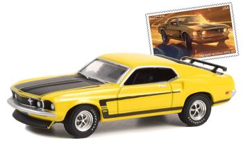 GREEN30373 - 1969 FORD Mustang Boss 302 UNITED STATES POSTAL SERVICE in blisterverpakking