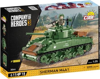 COB3044 - SHERMAN M4A1-tank - 615 onderdelen