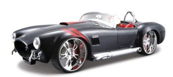 MST31325ZW - SHELBY Cobra 427 Zwart met rode strepen