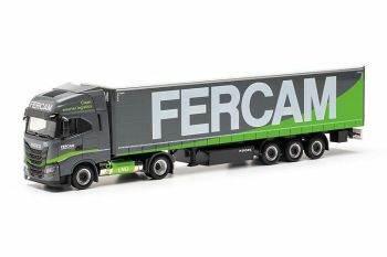 HER315029 - IVECO S-Way 4x2 met 3-assige zeildoekaanhangwagen FERCAM