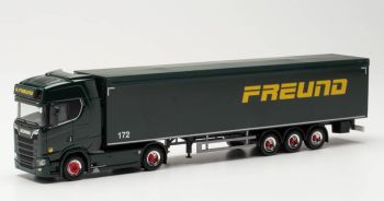 HER315173 - SCANIA CS 20 HD 4X2 met 3-assige SPEDITION FREUND aanhangwagen