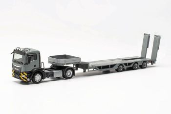 HER316194 - MAN TGS NN 4x2 met 3-assige trailer grijs