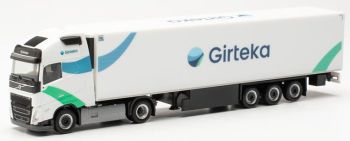 HER316460 - VOLVO 4x2 FH Gl. Xl met 3-assige trailer GIRTEKA wit