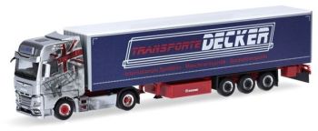 HER317313 - MAN TGX GX 4x2 met 3-assige dekzeilaanhangwagen DECKER DUREN