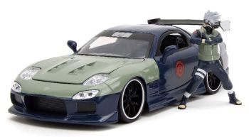 JAD34370 - MAZDA RX-7 met blauw Kakashi figuurtje 1995 NARUTO