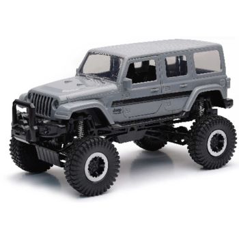 NEW37446G - Grijze JEEP Sahara met figuur en motorcross