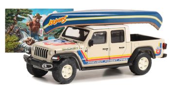 GREEN38040-F - JEEP Gladiator 2021 met kano uit de SMOKEY BEAR serie in blisterverpakking