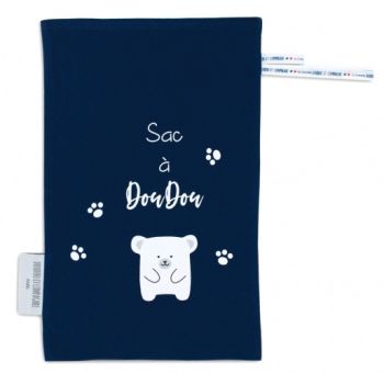 DC3767-4 - MON SAC A DOUDOU in katoen - fun Marineblauw