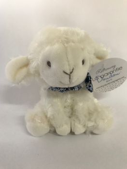 DC3817-02 - Lamb darling babydekbed Blauw bloemen