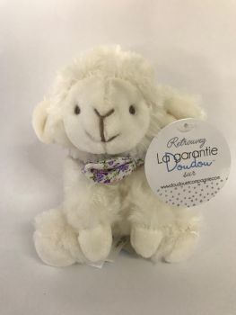 DC3817-03 - Lamb chouchou baby dekbed paarse bloemen sjaal