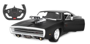 JAM402117 - DODGE Charger R/T 1970 Zwart Radio Controlled