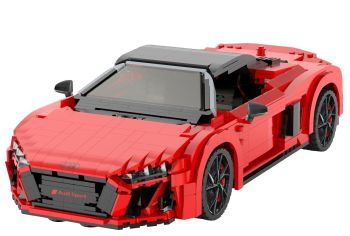 JAM402835 - AUDI R8 Spyder rood - te bouwen