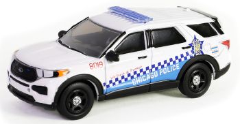 GREEN43030-D - FORD Police Interceptor utility 2019 Chicago Police uit de HOT PURSUIT serie in blisterverpakking