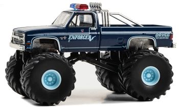 GREEN49140-C - 1987 CHEVROLET K20 Scottsdale ENFORCER uit de serie KINGS OF CRUNCH in blisterverpakking