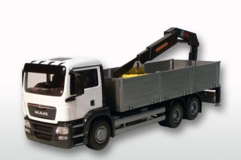 EMEK50592 - MAN TGS M 6x4 witte rechte vrachtwagen met loskraan