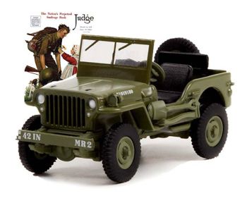 GREEN54060-A - JEEP Willis MB 1945 uit de serie NORMAN ROCKWELL onder blister