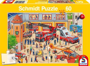 SCM56449 - Puzzel 60 stukjes Kinderdag bij de brandweerkazerne