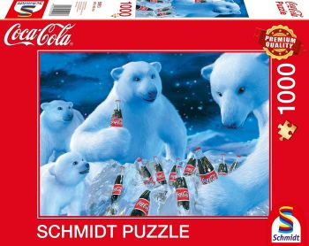 SCM59913 - 1000 stukjes ijsbeer puzzel COCA COLA