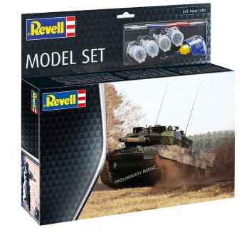 REV63355 - MODEL SET - Char LEOPARD 2 A7V met verf om in elkaar te zetten