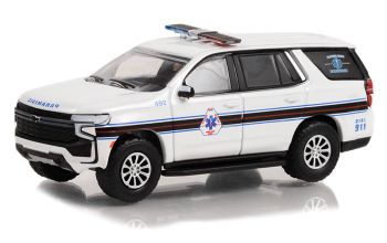 GREEN67040-F - CHEVROLET Tahoe 2021 New York Ambulance uit de FIRST RESPONDERS serie in blisterverpakking