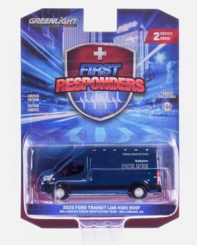 GREEN67060-D - FORD Transit LWB 2020 Police Washington uit de FIRST RESPONDERS serie in blisterverpakking