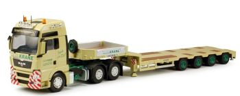 TEK63441 - MAN TGX XXL 6x4 met GOLDHOFER HN Krane 4-assige aanhanger