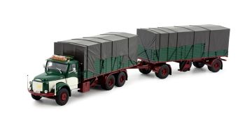 TEK81340 - VOLVO N88 6x4 bakwagen met 2-assige aanhangwagen BILSPEDITION