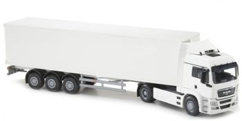 EMEK82092 - MAN TGS LX 4x2 met witte 3-asser aanhanger