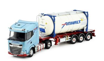 TEK85175 - DAF XG 4x2 met containerdrager en tankcontainer ANHALT