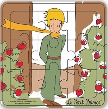 MGM865007-D - Houten frame puzzel 9 stukjes THE LITTLE PRINCE van de voorkant