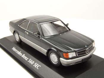 MXC940035121 - 1986 MERCEDES 560 SEC C126 zwart metallic