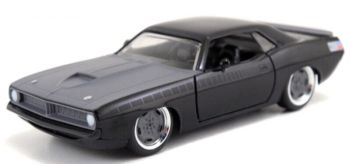 JAD97206 - FAST & FURIOUS auto in zwart - PLYMOUTH Barracuda