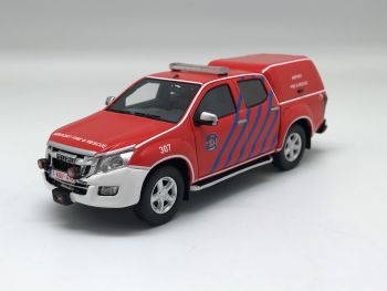 ALARME0037 - ISUZU D-MAX dubbele cabine Brandweerman op de luchthaven van Brussel Beperkt tot 300 ex.