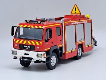 ALERTE0149B - MAN LE 14.220 Bemaex FSR SDIS 28 - Eure-et-Loir met gele opschriften - Beperkt tot 175 ex.