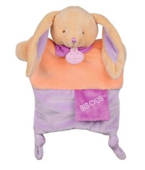 DC2784LAPIN - Oranje en paars Little secret konijnenpop 25 cm