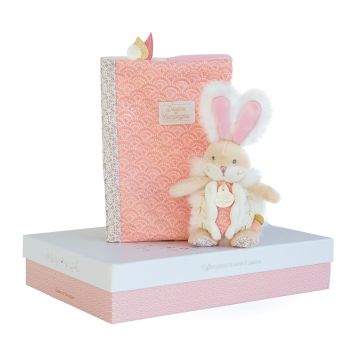 DC3498 - Pink Sugar Rabbit - Doos beschermt gezondheidsboek met dekbed