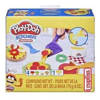 HASF1726 - Pizza met 4 potjes PLAY-DOH Keukencreaties