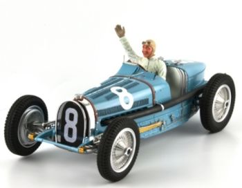 FLM-118002/8M - BUGATTI Type 59 #8 Monaco Grand prix 1934 Blauw