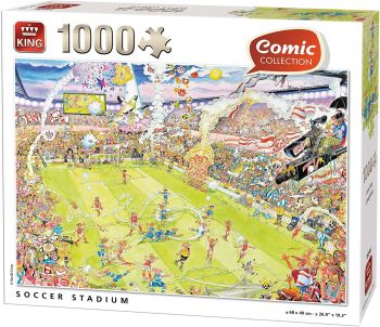 KING05546 - Puzzel 1000 stukjes voetbalstadion