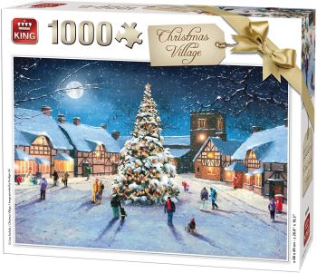 KING5610 - Puzzel 1000 stukjes Het kerstdorp