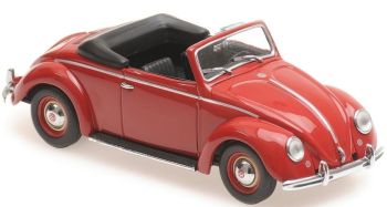 MXC940052131 - VOLKSWAGEN Kever cabriolet open 1950 rood