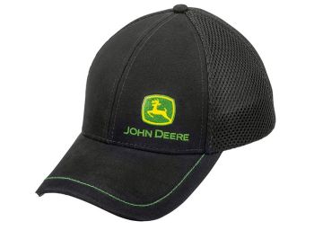 MCL201915011 - Zwarte JOHN DEERE logo mesh dop