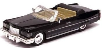 NEW48013E - CADILLAC cabriolet Coupe De Ville 1976 zwart