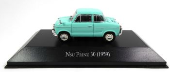 MAGARG33 - NSU Prinz 1959 2 turquoise deuren verkocht in blisterverpakking