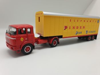 ODE072 - BERLIET TR 12 4x2 met aanhanger voor Elephant 2 Assen PINDER 1976