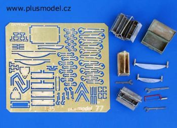 PLS077 - Gereedschapskisten met miniatuurgereedschap om in elkaar te zetten en te schilderen voor diorama