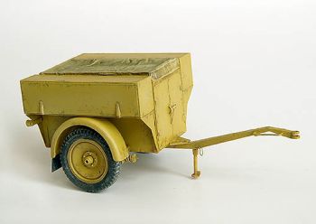 PLS256 - Duitse militaire aanhangwagen SD AH 54 in kit om te monteren en te schilderen voor diorama